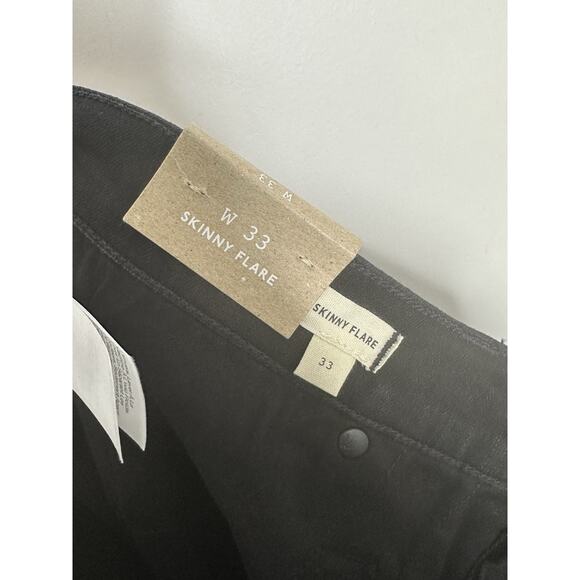 Madewell NEW NWT Womens 33 Black Curvy Skinny Flare Jeans High Rise Stretch - Picture 5 of 7